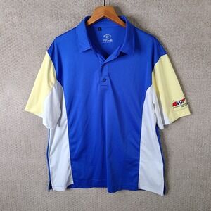 Monterey Club Shirt Mens XL Blue Yellow Jackson National Golf Club Polo